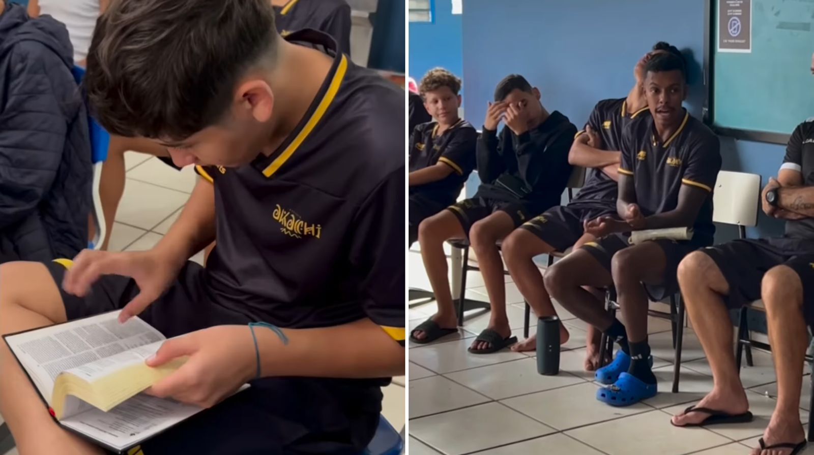 Atletas de diferentes times se reúnem para evangelizar e ler a Bíblia juntos