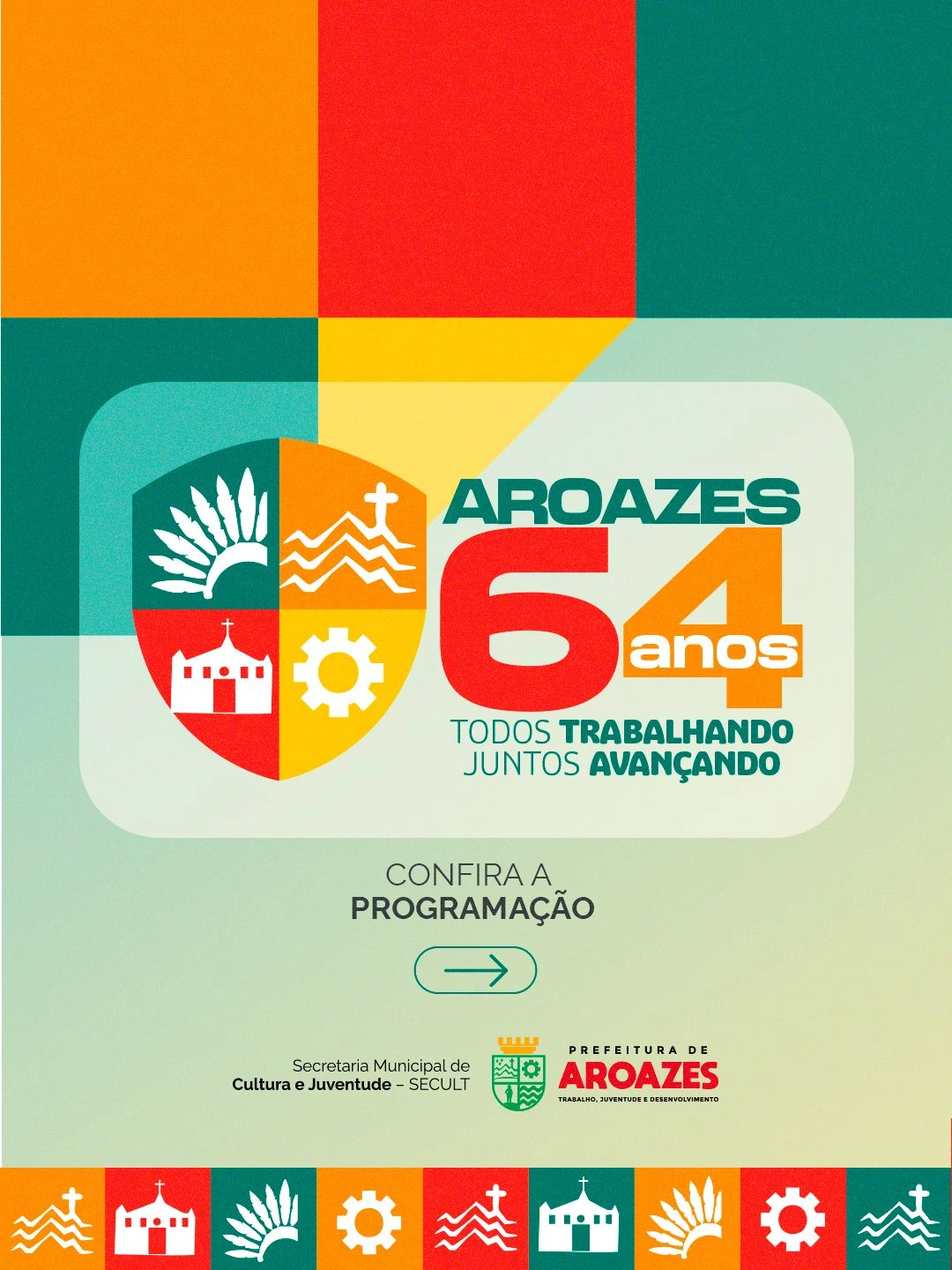 Aroazes celebra 64 anos com esportes, fé e grande festa popular