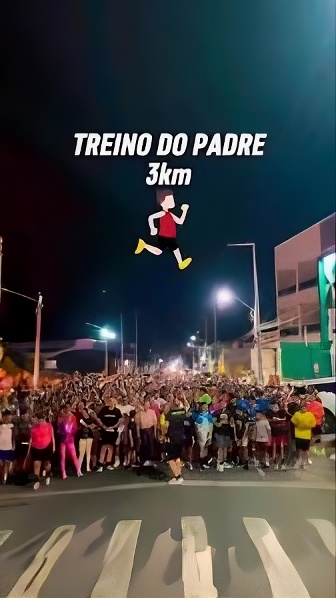 Saúde e fé: Padre cria corrida e mobiliza fiéis no interior do Ceará
